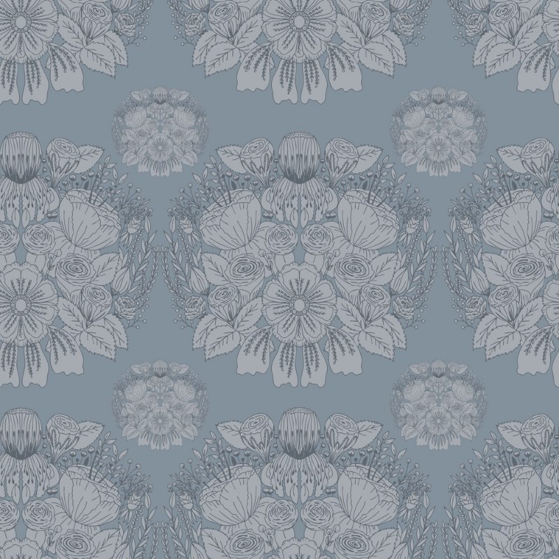 Bild på Färgsättning Damask in Blue - 1032301-02 - 10529-01